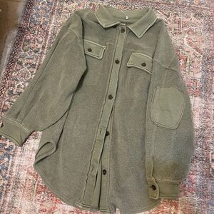Free people jacket in green